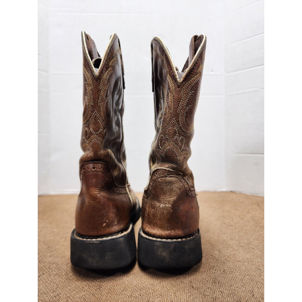 Justin Gypsy Boots Womens 6B Brown Leather Western Workwear - Picture 4 of 8